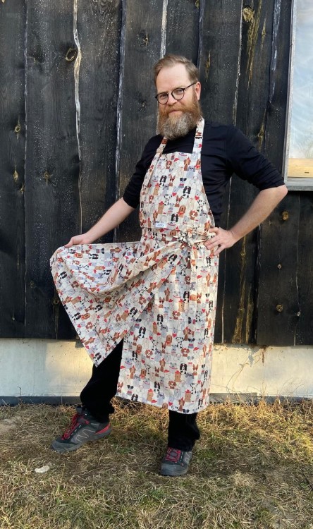 Fartuch garncarski JUSTa kolorowe pieski 2.jpeg